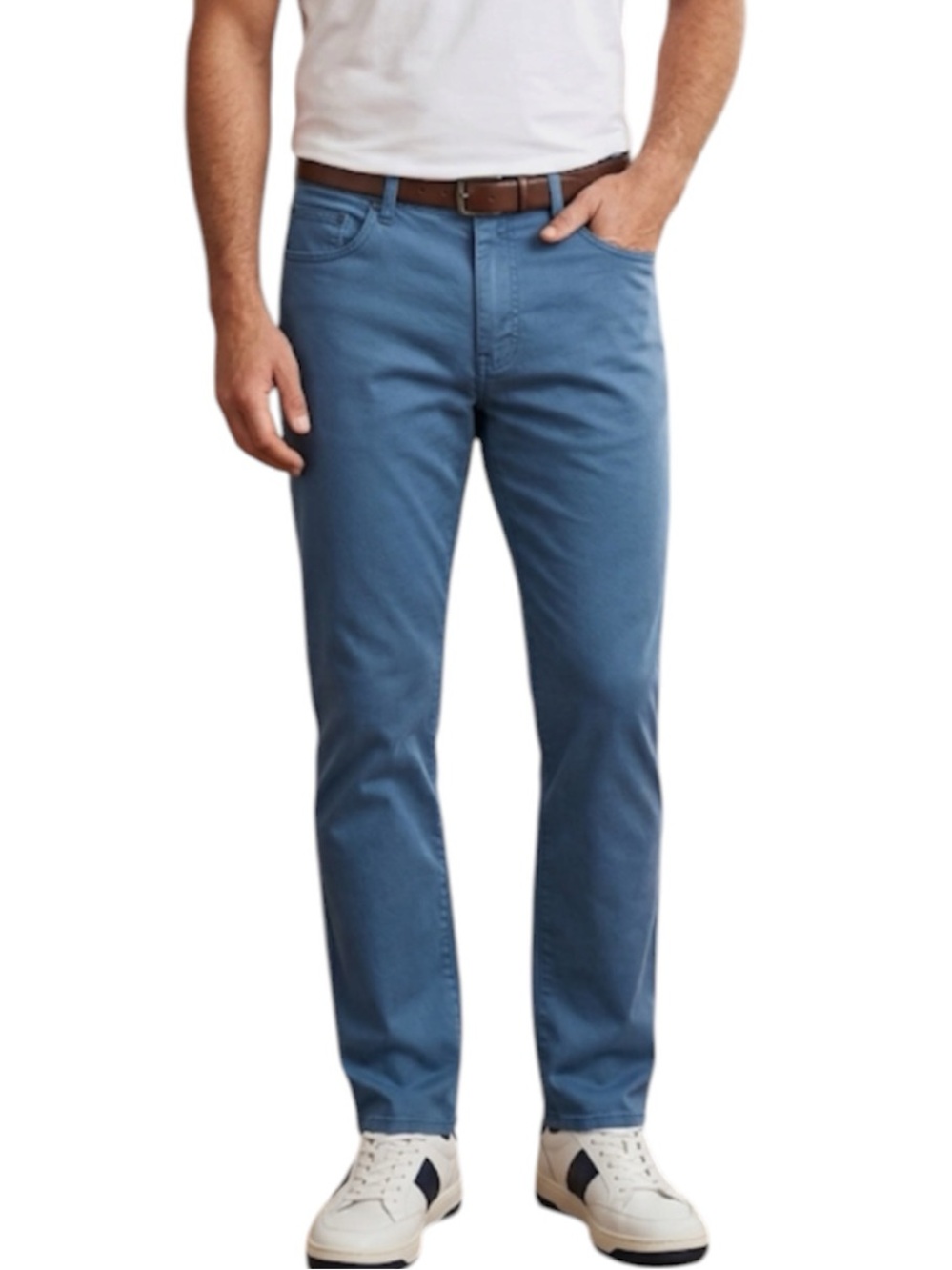 PETER MILLAR Crown Collection Stretch 5-Pocket Pants 38 Ocean Blue Academia Golf